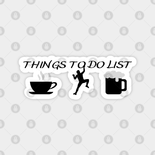 Things To Do List - Rock Climbing Sticker by Owl Canvas